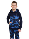 Sam 73 Tmavomodrá chlapčenská vzorovaná mikina SAM 73 Danny