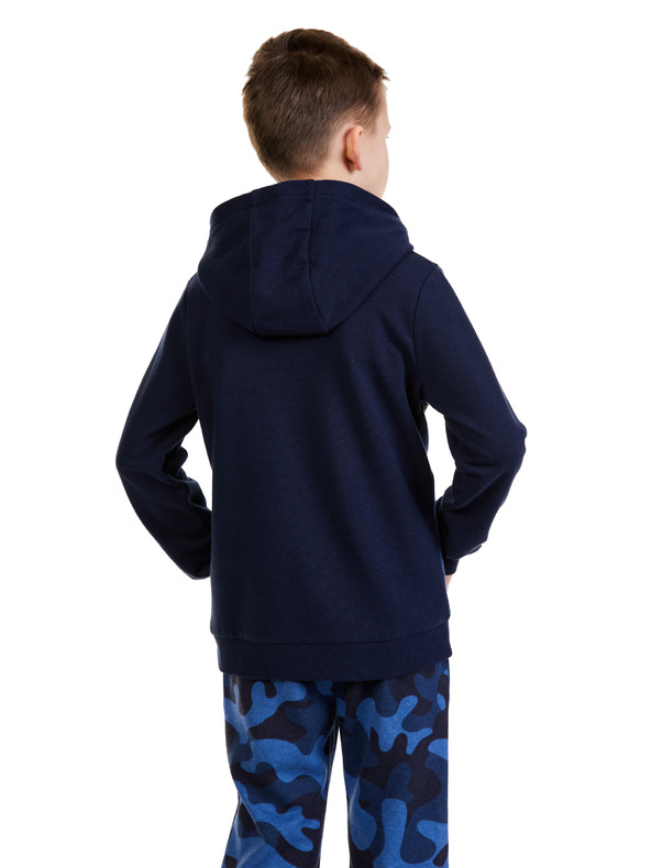 Sam 73 Tmavomodrá chlapčenská vzorovaná mikina SAM 73 Danny