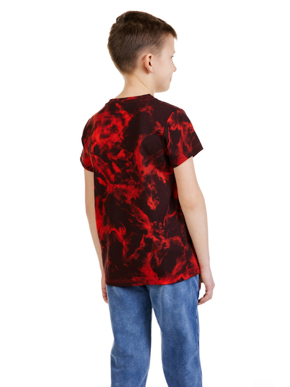 Sam 73 Červené chlapčenské vzorované tričko SAM 73 Sylvester