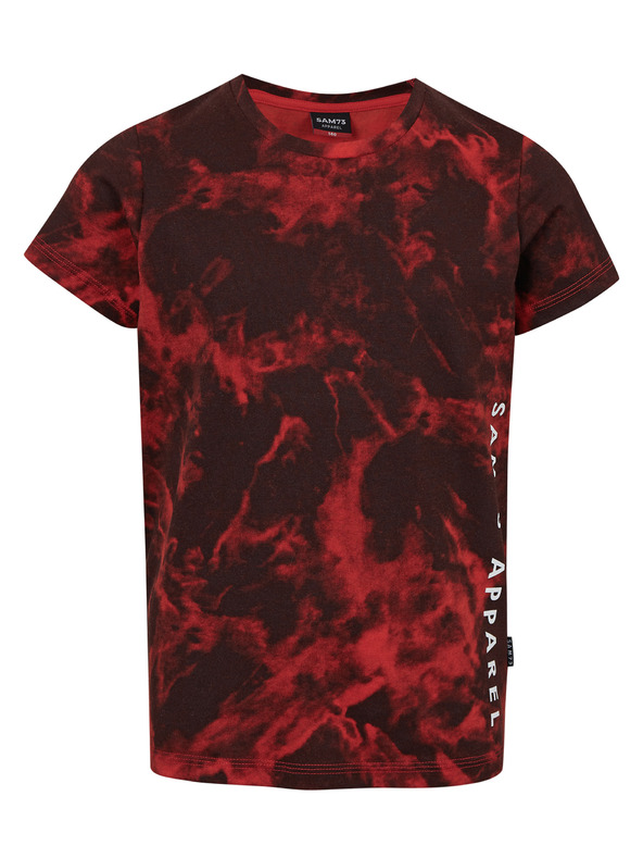 Sam 73 Červené chlapčenské vzorované tričko SAM 73 Sylvester