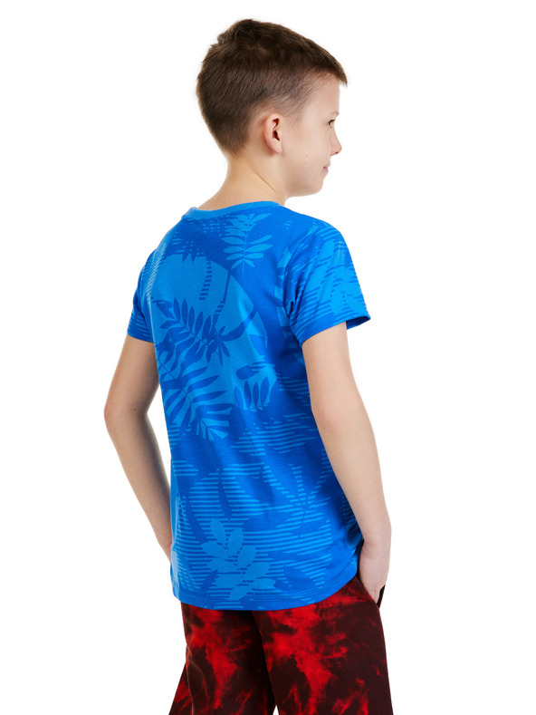 Sam 73 Modré chlapčenské vzorované tričko SAM 73 Theodore