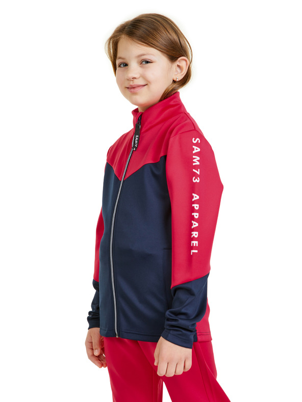 Sam 73 Tmavoružová dievčenská mikina SAM 73 Kenley