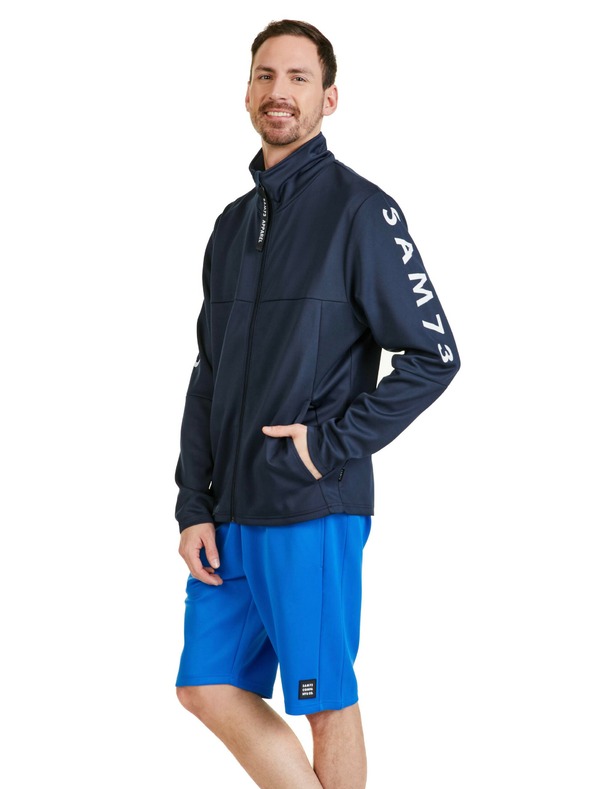 Sam 73 Tmavomodrá pánska mikina SAM 73 Thomas