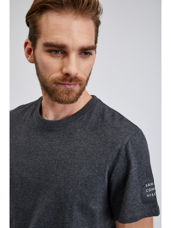 Sam 73 Tmavosivé pánske tričko SAM 73 Freddie