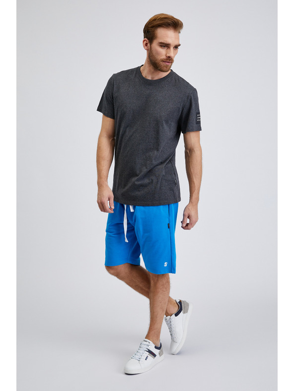 Sam 73 Tmavosivé pánske tričko SAM 73 Freddie