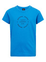 Sam 73 Modré chlapčenské bavlnené tričko s potlačou SAM73 Pyrop