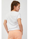 Sam 73 Biele dievčenské tričko s potlačou SAM73 Mora