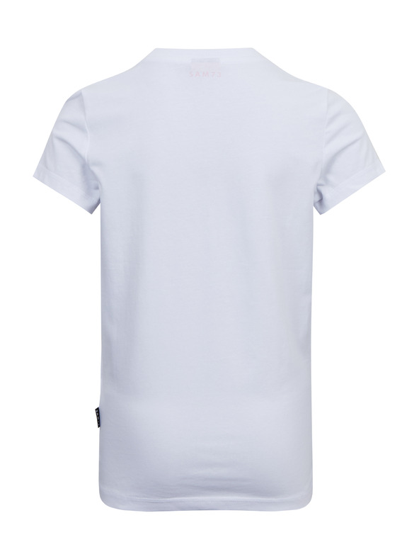 Sam 73 Biele dievčenské tričko s potlačou SAM73 Mora