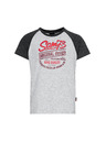 Sam 73 Šedé chlapčenské tričko s potlačou SAM 73