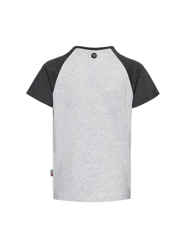 Sam 73 Šedé chlapčenské tričko s potlačou SAM 73