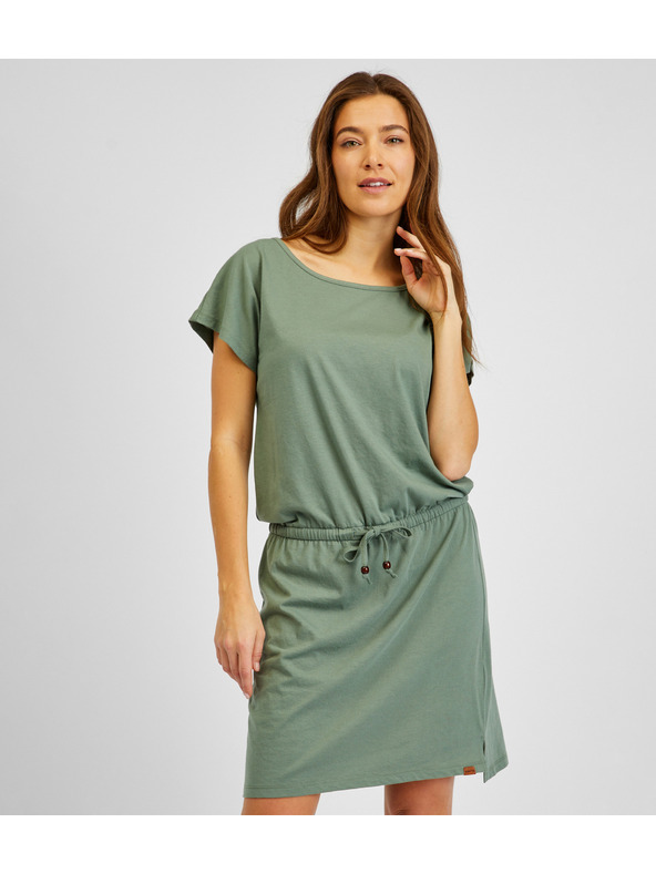 Sam 73 Zelené dámske šaty so zaväzovaním SAM73 Norma