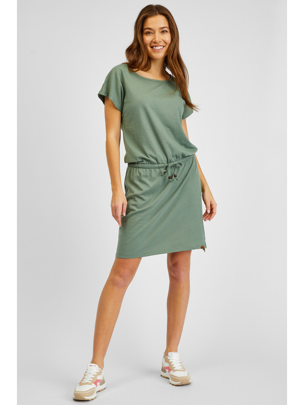 Sam 73 Zelené dámske šaty so zaväzovaním SAM73 Norma