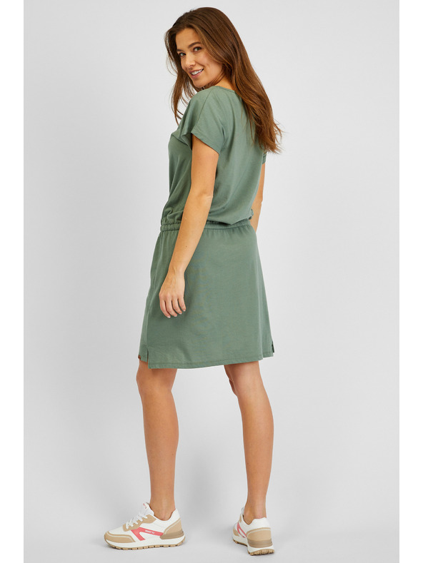 Sam 73 Zelené dámske šaty so zaväzovaním SAM73 Norma