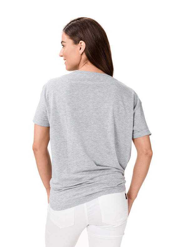 Sam 73 Šedé dámske tričko s potlačou SAM 73 Annabel