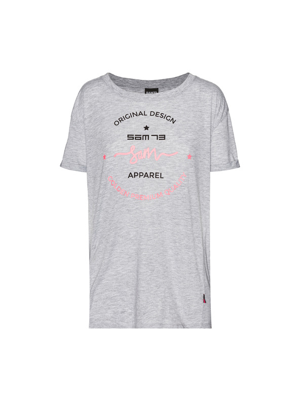 Sam 73 Šedé dámske tričko s potlačou SAM 73 Annabel
