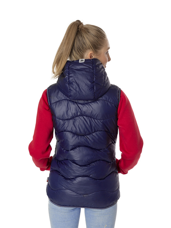 Sam 73 Tmavomodrá dámska prešívaná vesta SAM 73