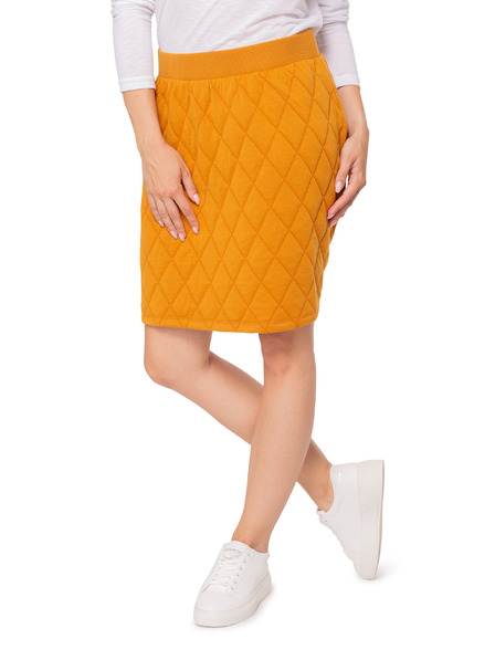 Sam 73 Horčicová dámska prešívaná sukňa SAM 73