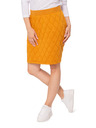 Sam 73 Horčicová dámska prešívaná sukňa SAM 73