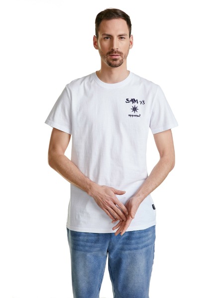 Sam 73 Biele pánske tričko SAM 73 Terence