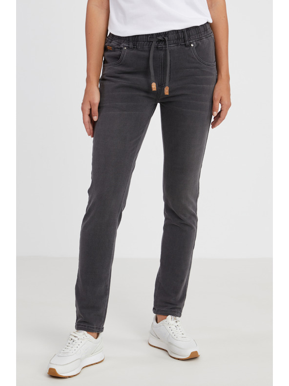 Sam 73 Tmavo šedé dámske džínsové nohavice SAM 73 Lisa