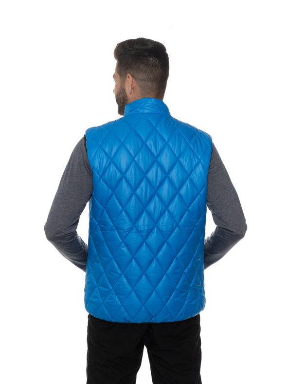 Sam 73 Modrá pánska prešívaná vesta SAM 73