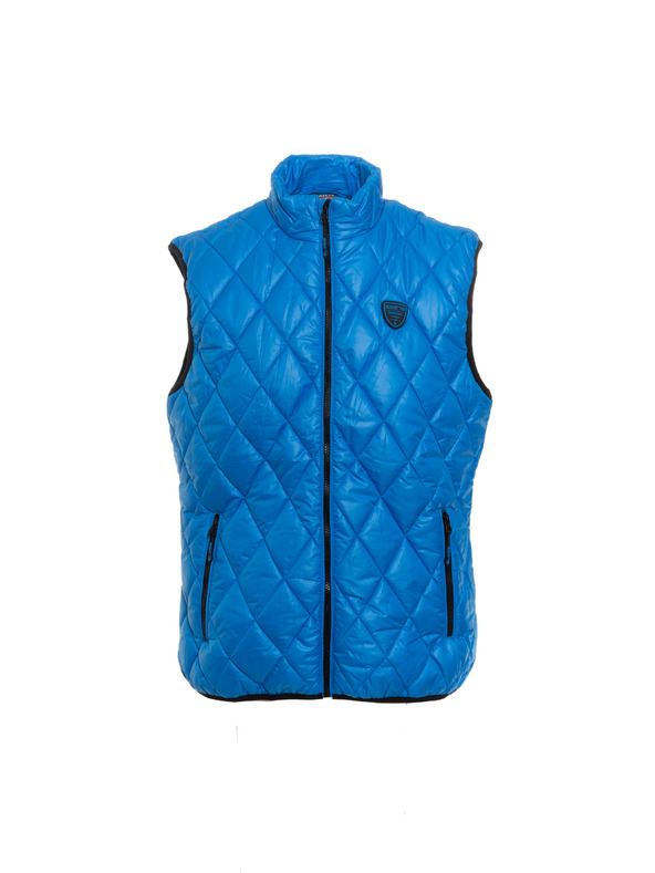 Sam 73 Modrá pánska prešívaná vesta SAM 73