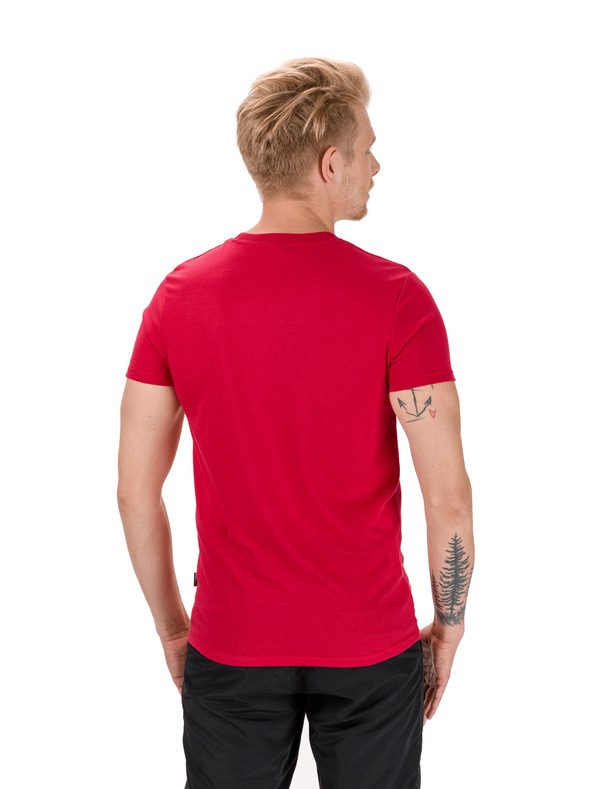 Sam 73 Červené pánske tričko s potlačou SAM 73 Liam
