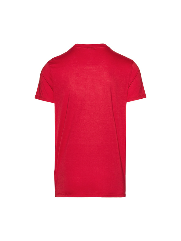 Sam 73 Červené pánske tričko s potlačou SAM 73 Liam