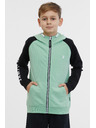 Sam 73 Čierno-zelená chlapčenská mikina SAM 73 Next