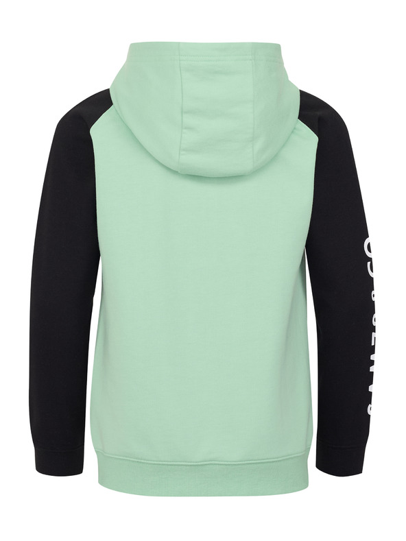 Sam 73 Čierno-zelená chlapčenská mikina SAM 73 Next