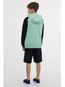 Sam 73 Čierno-zelená chlapčenská mikina SAM 73 Next