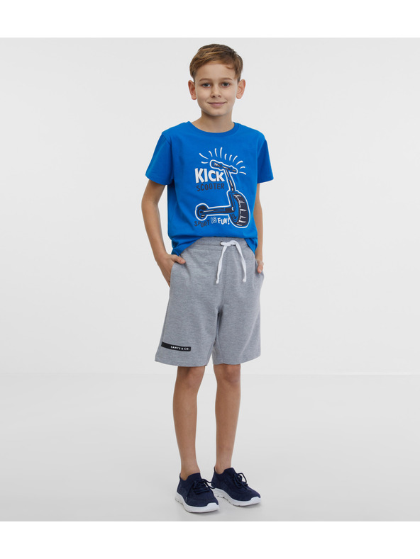 Sam 73 Šedé chlapčenské tepláky SAM 73 Flop