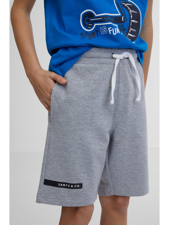 Sam 73 Šedé chlapčenské tepláky SAM 73 Flop