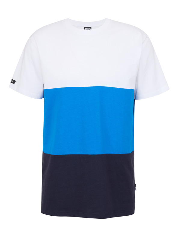 Sam 73 Bielo-modré pánske tričko SAM 73 Norman