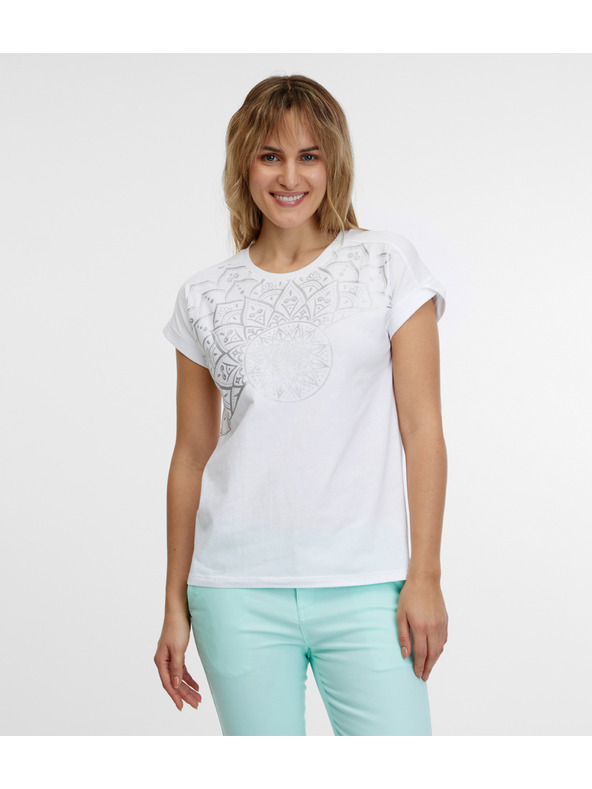 Sam 73 Biele dámske tričko SAM 73 Milagros