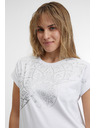 Sam 73 Biele dámske tričko SAM 73 Milagros