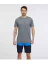 Sam 73 Šedé pánske žíhané tričko SAM 73 Fortunato