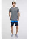 Sam 73 Šedé pánske žíhané tričko SAM 73 Fortunato