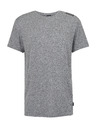 Sam 73 Šedé pánske žíhané tričko SAM 73 Fortunato