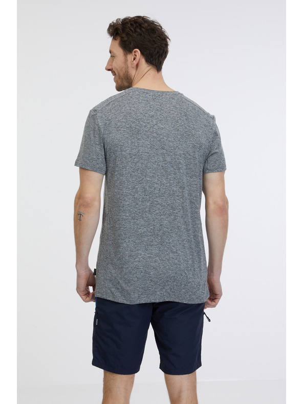 Sam 73 Šedé pánske žíhané tričko SAM 73 Fortunato