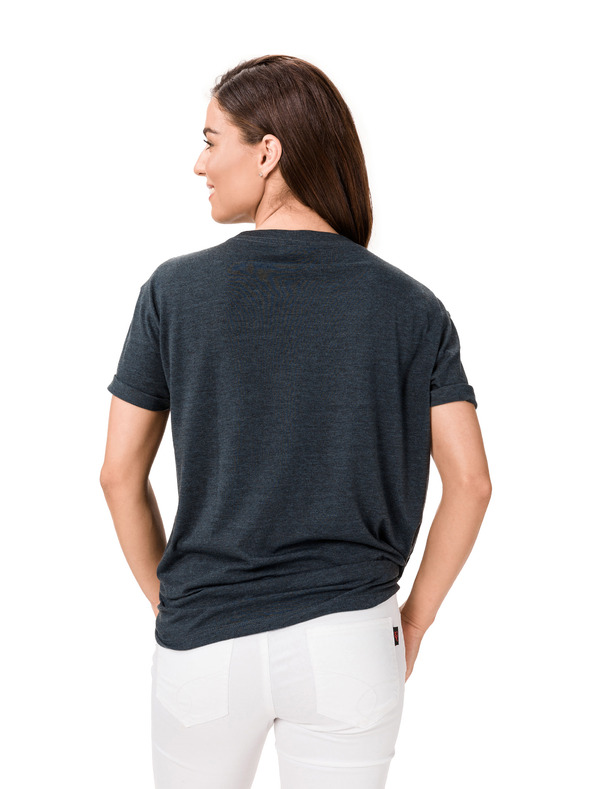 Sam 73 Tmavosivé dámske tričko s potlačou SAM 73 Annabel