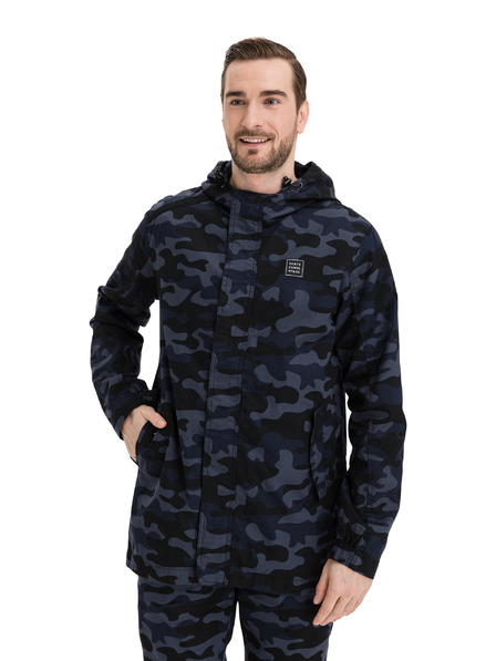 Sam 73 Tmavomodrá pánska maskáčová bunda SAM 73