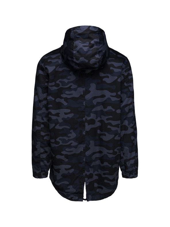 Sam 73 Tmavomodrá pánska maskáčová bunda SAM 73