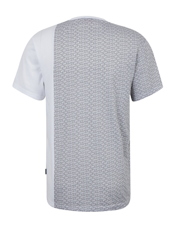Sam 73 Svetlošedé pánske vzorované tričko SAM 73 Paul