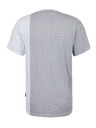 Sam 73 Svetlošedé pánske vzorované tričko SAM 73 Paul