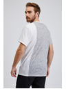 Sam 73 Svetlošedé pánske vzorované tričko SAM 73 Paul