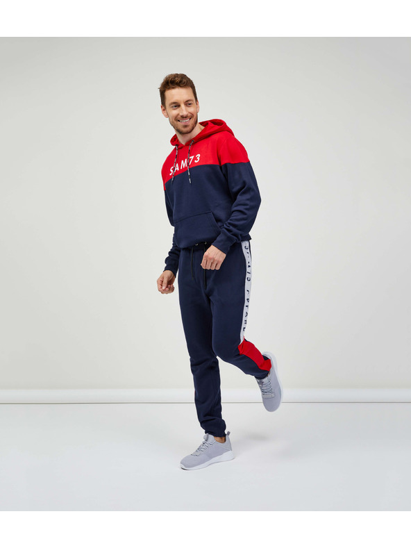 Sam 73 Tmavomodré pánske tepláky SAM 73 Aldon