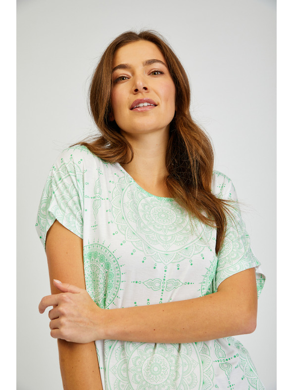 Sam 73 Bielo-zelené dámske tričko SAM73 Taurus