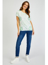Sam 73 Bielo-zelené dámske tričko SAM73 Taurus