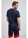 Sam 73 Tmavomodré pánske vzorované tričko SAM73 Sculptor
